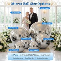 Ballon gonflable géant en PVC, sphère brillante de Noël, décoration de fête et de mariage, résistant à l'eau, durable, multicolore, facile à installer