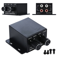 Control de volumen de coche Universal, perilla de Control de bajo nivel, botón de interruptor Subwoof RAC