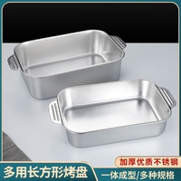 Nouvelle Arrivée Acier Inoxydable Cuisson Dinde Casseroles Double Poignée sans Plateau Casseroles de Four