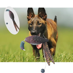 Jouet d'entraînement pour chien en forme de faisan simulé avec corde de traction interactive, leurre d'oiseau réaliste pour l'entraînement au rapport en extérieur - Product Image 2