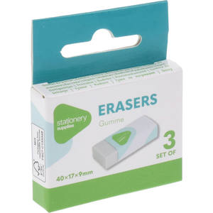 LOT DE 3 CAOUTCHOUCS BLANCS 4CM - Product Image 1