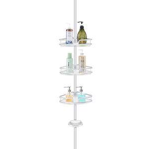 WIREKING Tension Pole Corner <strong>Shower</strong> <strong>Caddy</strong> Aluminum Bathroom Organizer Shelf Storage Rack <strong>Hanging</strong> <strong>Shower</strong> <strong>Caddies</strong> - Product Image 6