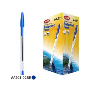 Beifa AA201 1.0mm kabuk ucu fiş tipi fabrika fiyat özelleştirilebilir tükenmez kalem su geçirmez fadeproof ballpoipen kalem