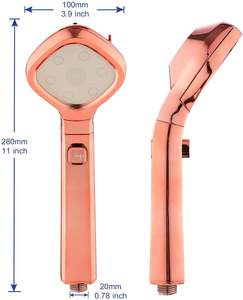 Cabezales <span class=keywords><strong>de</strong></span> ducha <span class=keywords><strong>de</strong></span> alta presión, ajuste <span class=keywords><strong>de</strong></span> 4 pulverizadores, multifunciones con interruptor <span class=keywords><strong>de</strong></span> encendido/apagado - Product Image 2