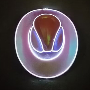 Sombrero de Vaquero Inalámbrico con Luces LED de <span class=keywords><strong>Neón</strong></span> de Muchos Colores Intermitentes para Adultos, Artistas, Decoraciones para Fiestas de Graduación - Product Image 3