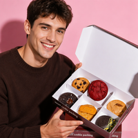 Boîtes à biscuits en papier alimentaire gaufré biodégradable en carton personnalisées pour l'emballage de boulangerie
