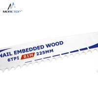 Moretop Lame de scie alternative professionnelle S1111DF BIM pour le travail du bois à clous 228mm X 8 TPI Garantie 3 ans
