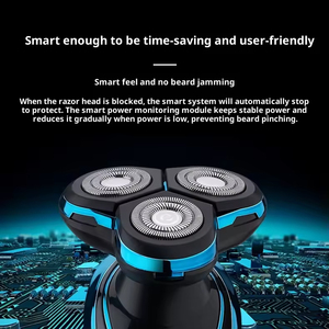Afeitadora Eléctrica Elegante para Hombre, Tres Cuchillas Flotantes, Función de Lavado Corporal Completo, Carga USB, Fácil de Usar para el Hogar y Vehículos Recreativos - Product Image 6