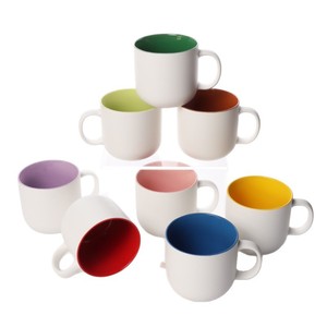 แก้วเซรามิกสองสี ดีไซน์เรียบง่าย ความจุเยอะ เหมาะสำหรับใช้ในบ้าน ไอเดียของขวัญ - Product Image 5