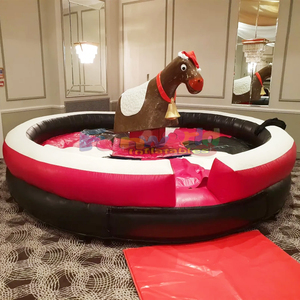 Juegos inflables de rodeo mecánico con forma de reno Rudolph para fiestas infantiles de calidad comercial al por mayor - Product Image 4