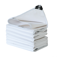 Bâche en tissu enduit de PVC vinyle imperméable, résistante, en polyester durable, de qualité industrielle