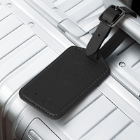 Traceur GPS en cuir végétalien pour localiser mon mini bagage, Hub de localisation et localisateur d'objets