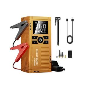 Démarreur de saut avec compresseur d'air 180 PSI, démarreur de batterie de voiture avec grand écran LCD et lumière LED, portable <span class=keywords><strong>pour</strong></span> <span class=keywords><strong>camping</strong></span>-<span class=keywords><strong>car</strong></span>, caravane, <span class=keywords><strong>remorque</strong></span> - Product Image 2