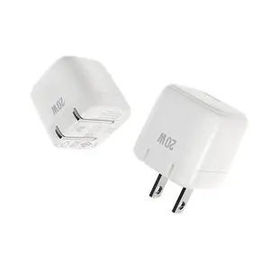 20w Mini Square Type-c Wall Fast Charger Adaptor Us Plug For Appl Iphone 11 12 13 14 15 Ipad For Samsung S21 S22 Note10 Note20