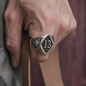 Hot Selling Vintage Signet <strong>Ring</strong> Stainless Steel <strong>Silver</strong> Plated Skull Jewelry Custom Logo <strong>Ring</strong> for <strong>Men</strong> - Product Image 4