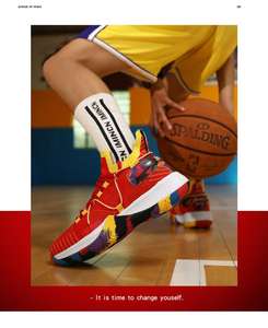 Chaussures <span class=keywords><strong>de</strong></span> sport d'extérieur pour hommes et femmes avec logo personnalisable, antidérapantes, nouveau design, chaussures d'été, style <span class=keywords><strong>basket</strong></span>-ball - Product Image 6