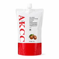 Crème lissante pour cheveux à base de graines de thé, marque privée, relaxant capillaire professionnel, pâte coiffante pour cheveux raides, OEM ODM