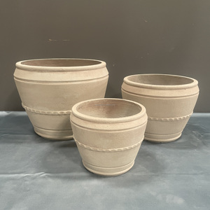 Macetas modernas vintage de fibrocemento con orificio de drenaje para jardín, macetas para flores de exterior/interior, decoración. - Product Image 5