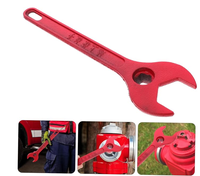 Alat Pemadam Kebakaran 4-in-1 Kunci Hidran Universal Berlapis Bubuk Merah Kekuatan Tinggi dan Kunci Penyesuaian Katup dengan Pegangan Anti-Selip