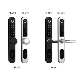 Tuya APP Remote Double Sided Combination WOODEN Door Lock with Fingerprint Guangdong hyh Hardware