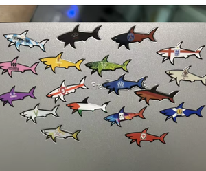 สติกเกอร์ตกแต่งลายธง Paul Shark แบบกำหนดเอง เคลือบเงา ของขวัญส่งเสริมการขาย สติกเกอร์กาว - Product Image 2