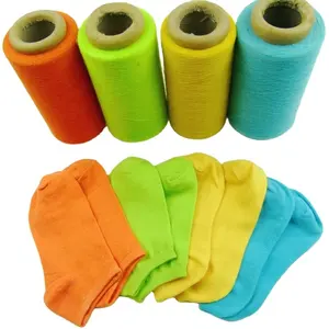 Whosale 20/1 Cotton polyester spun yarn for knitting socks, hosierys , carpet
