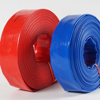 Tuyau plat flexible en PVC résistant à haute pression de 1 à 8 pouces, tailles et couleurs personnalisées, fabriqué en Chine, pour l'agriculture, le drainage et l'eau