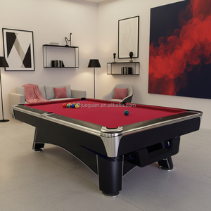 Mesa de Billar Americana Francesa de 9 Pies para el Hogar con Base de Pizarra y Troneras de Cuero para el Deporte del Nueve Bolas - Product Image 1