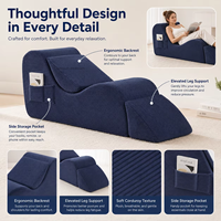 Canapé-lit pliable en mousse haute densité pour la lecture, le yoga et la relaxation