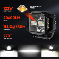 Tirador lateral ancho a prueba de polvo, el mejor punto de luz de conducción Led de 5 pulgadas en la parte superior del techo delantero para Land Suv Truck Rangers con opción de señal