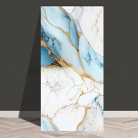 Panneau mural en PVC UV 3D en marbre de conception moderne en gros, panneau mural SPC 4*8 pieds, décoration intérieure