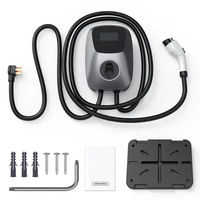 ZOPOISE Neue 7kW 32A Wallbox EV-Ladestation Typ 2 Steckdose 4,3-Zoll-Display RFID-Karten-Autorisierung WLAN IP65-Schutz für EU