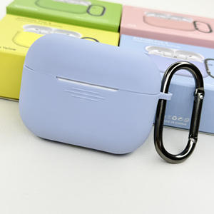 Housse de protection pour écouteurs en silicone de couleur unie pour Airpods Pro <span class=keywords><strong>3</strong></span>ème génération avec boîte d'emballage Étui pour écouteurs en silicone - Product Image 2