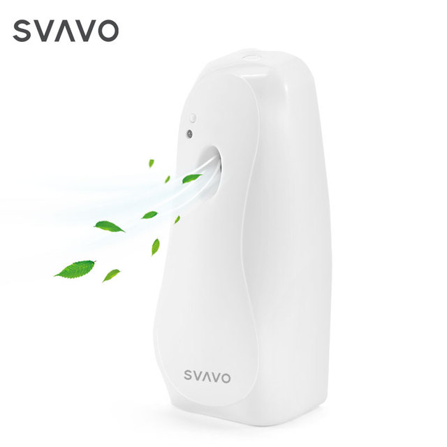 Automatic Air Freshener Dispenser, Timer Spray 9/18/36 Min Interval, Battery Powered, 300ML Aerosol Can for Public Bathroom