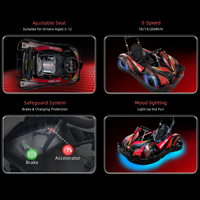 Karting Eléctrico de Seguridad para Niños KUPAO, para Parques Temáticos, Parques de Atracciones, Karting Comercial Infantil