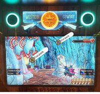 Machine de jeu de tir vidéo pour enfants Western Cowboy Amusement Ride Simulator à pièces pour parc d'attractions
