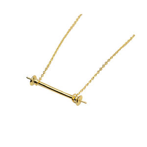 จี้เงินแท้ S925 รุ่น Wenchi ประดับมุกคู่ สร้อยคอผู้หญิง สร้อยคอแบบ DIY อุปกรณ์ทำเครื่องประดับกึ่งสำเร็จรูป รุ่น 13848 - Product Image 5