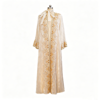 Ensemble robe longue et tunique décontractée deux pièces, motif à pois, broderie riche, écologique et tendance, idéal pour les vacances et la maison