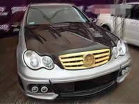 Pour 01-07 mercedes-benz classe C W203 modifié Wald grand paquet d'encerclement barre avant barre arrière jupe latérale