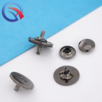 Botón de cierre magnético de metal de doble cara QingHe Electro Black duradero para mochilas, bolsos, manualidades y decoración DIY