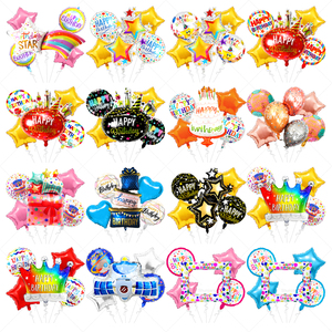 Globo de Aluminio de 18 Pulgadas con Forma de Dibujo Animado, Colorido, Certificado CE, Decoración para Fiestas de Cumpleaños y Navidad para Niños - Product Image 1