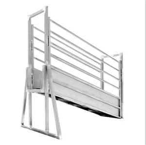 Rampe de chargement portable pour bétail, robuste, en acier au carbone galvanisé, revêtement en poudre, antirouille, pour moutons, bovins, chèvres - Product Image 2