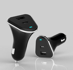 Chargeur de voiture QC3.0+PD Type-C 38W, vente chaude, OEM, personnalisé en usine - Product Image 1