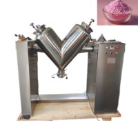 Mélangeur de poudre sèche en forme de V CE, mini-mélangeur de laboratoire, équipement commercial automatique de mélange de poudres alimentaires et d'épices en tambour
