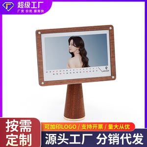 2026 Wooden Desk <b>Calendar</b>, Customizable, Creative Photo <b>Calendar</b> with Solid Wood Base and Stand, Self-made Photo Frame - Product Image 5