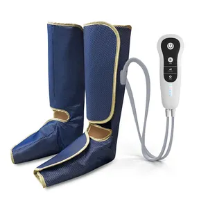 Botas de compressão de ar personalizadas, botas de massagem para terapia de recuperação de esportes, sistema de massageador para pernas dos pés, dispositivo portátil