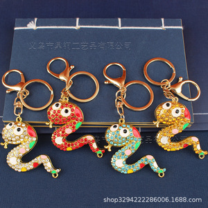 Portachiavi a forma di <span class=keywords><strong>serpente</strong></span> colorato in versione Q di Dington, simpatico portachiavi a forma di <span class=keywords><strong>serpente</strong></span> dello zodiaco per l'Anno <span class=keywords><strong>del</strong></span> <span class=keywords><strong>Serpente</strong></span>, accessorio per signore e signori. - Product Image 2
