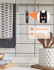 เทอร์โมมิเตอร์ดิจิตอลแบบพกพา ราคาสุดคุ้ม หน้าจอ LCD แสดงผล ใช้พลังงานจากแบตเตอรี่ ผลิตจากวัสดุ ABS+สแตนเลส เหมาะสำหรับใช้ในครัวและร้านเบเกอรี่ - Product Image 6