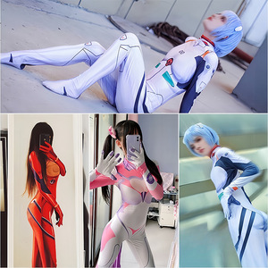 <span class=keywords><strong>Disfraz</strong></span> de cosplay de <span class=keywords><strong>Halloween</strong></span> transfronterizo para niños, mono de araña rojo, azul y negro de Daji, Ayanami Rei, Asuka - Product Image 2
