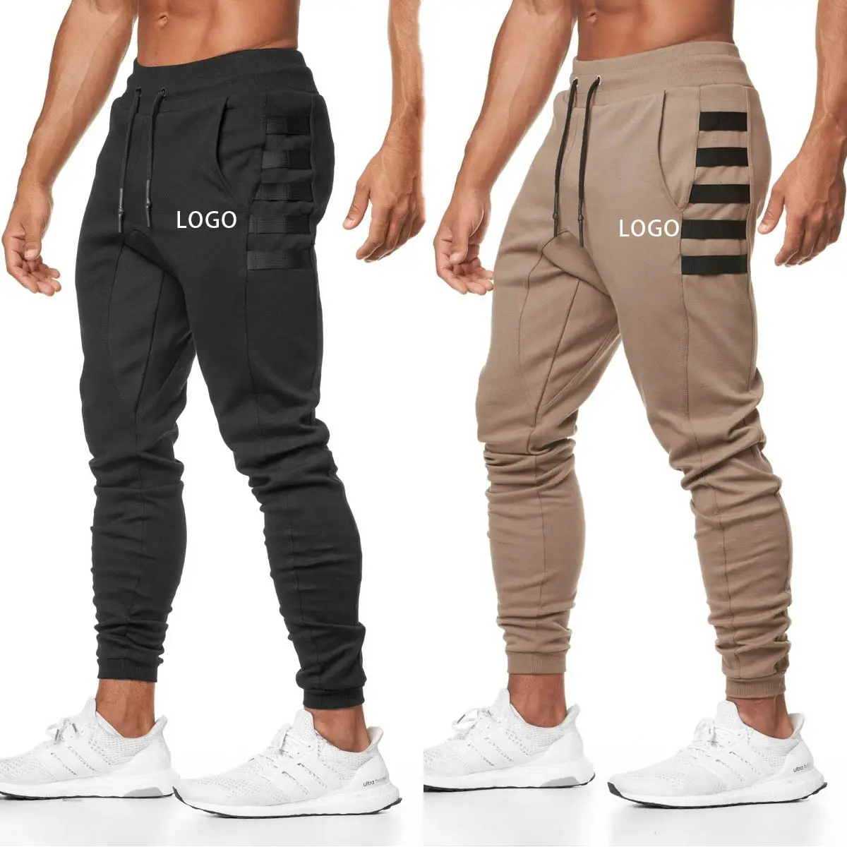 cotton OEM Custom men clothing Male Jogger Pants Long Khaki Pantalones Slim Fit Men's Trousers training & jogging wear